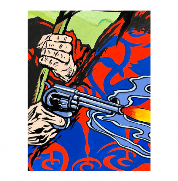 4. Quintana Ciro TheArtist gouacge on heavy paper 30 x 22 inches 2023
