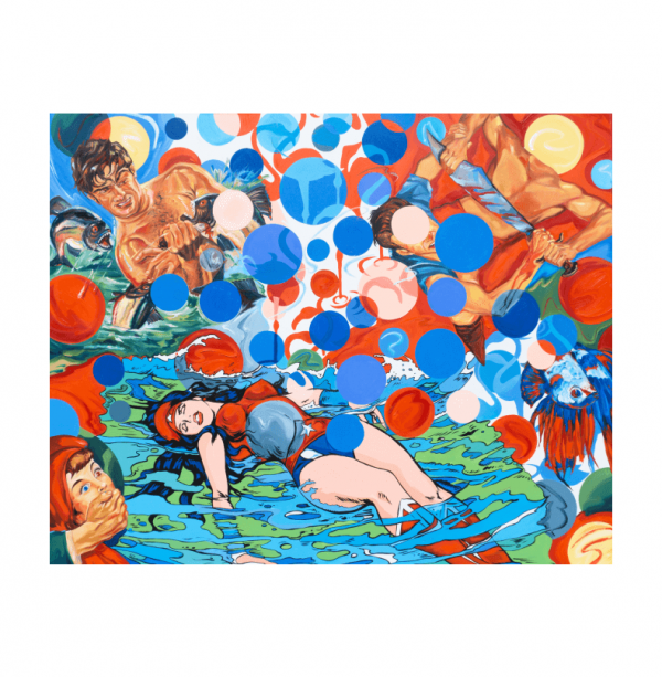 RC0162417 Ciro Quintana, El naugragio de Wonderland, 2017, oil on linen, 66 x 82 in
